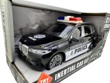 Masinuta BMW X5 Politie Traffic Enforcement negru 1:16 cu lumini si sunete, motor inertial