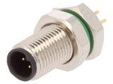 Conector M5 THT Tată 4 PIN IP67 60V 1A