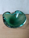Scrumiera cristal cehoslovac cu bule