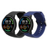 Set 2 curele pentru Xiaomi Mi Watch Color Sport/Watch S1 Active, Kwmobile, Negru/Albastru, Silicon, 58971.01