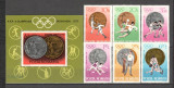 Romania.1972 Medalii olimpice MUNCHEN DR.319, Nestampilat