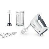 Mixer MFQ37470, 750 W, Viteza variabil, Turbo, Negru/Alb