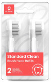 Set 2 capete de schimb pentru periuta electrica Oclean Standard Clean Brush Head B02, White