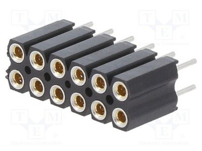 Conector şiruri pini soclu mamă 12 PIN 2,54mm THT 2x6 FISCHER ELEKTRONIK foto