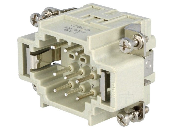 Conector HDC tată 9 pini 10A