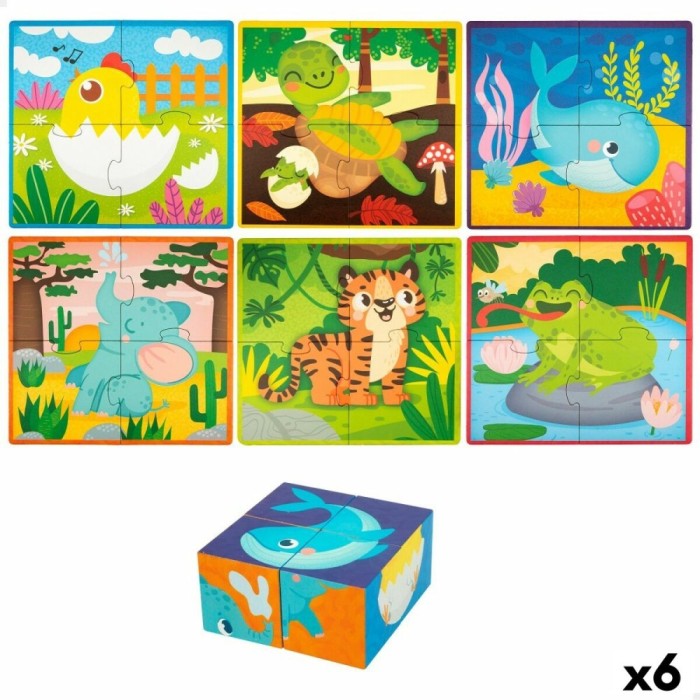 Puzzle 3D Lisciani Giochi 22 x 23 x 1 cm animale 4 Piese (6 Unități)