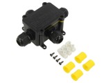 Conector Alimentare AC IP68 cu Şurub Negru SHENZHEN GREENWAY M686.4A.4-11MM