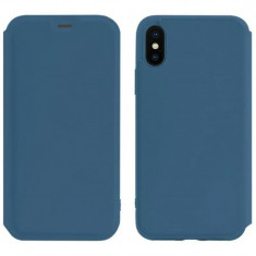 Husa Book Hoco Colorful Silicon iPhone X/XS Albastru