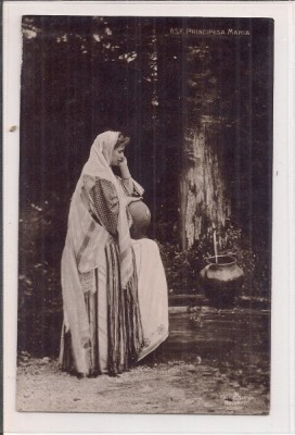 Carte postala necirculata reprezentan pe Regina Romaniei foto