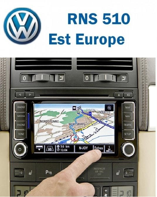 VW Dvd Harti GPS Navigatie Volkswagen RNS 510 VW Passat Tiguan GPS EUROPA 2023