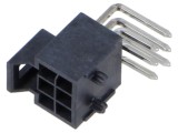 Conector MOLEX 6 pini Nano-Fit 2x3 unghi cablu-placă 105314-1206