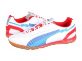 Cumpara ieftin Ghete fotbal sala Puma EvoSPEED 5 IT, white-limoges-red, 44