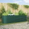 vidaXL Strat &icirc;nălțat de grădină Verde 320 x 80 x 81 cm Oțel 42008123