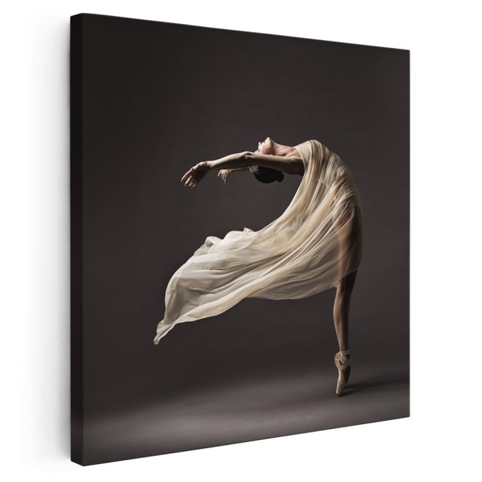 Tablou balerina dansand 1706 Tablou canvas pe panza CU RAMA 80x80 cm