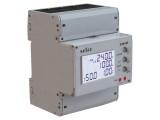 Contor digital SELEC EM4M-3P-C 100A LCD pentru șină DIN 85-265VAC