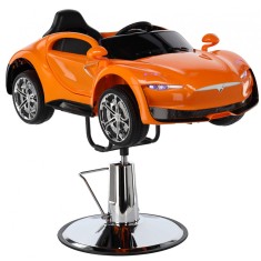 Scaun De Frizerie Pentru Copii Mașinuță Model 5219-A-Orange