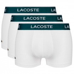 Boxerii Lacoste 3-Pack Boxer Briefs 5H3389-001 alb foto