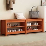 Cumpara ieftin Banca pentru pantofi cu raft Maro ceruit 160 x 36.5 x 50 cm