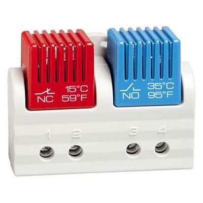 Termostat NC NO 5A 250VAC -40&amp;divide;80&amp;deg;C cu şurub foto