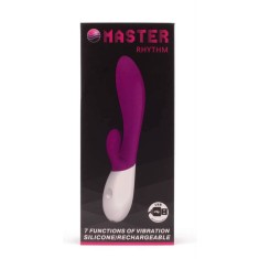 Pretty Love Master Rhythm Purple - Vibrator Rabbit cu Stimulare Punct G, 19.5x3.4 cm