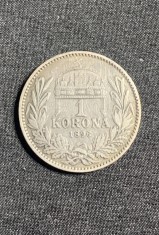 Moneda 1 coroana 1896 Austro Ungaria argint