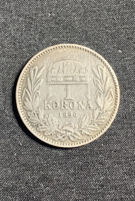 Moneda 1 coroana 1896 Austro Ungaria argint