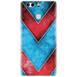 Husa silicon pentru Huawei P9 Plus, Blue And Red Abstract