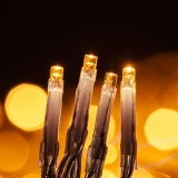 Instalație de Lumini Crăciun LED 500 Becur, Alb Extra Cald, 24.95m, Extensibilă, Cablu Transparent, Oem