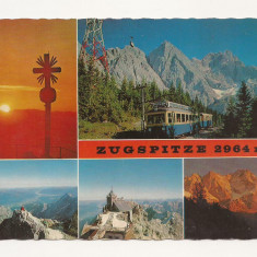 FA1 - Carte Postala - GERMANIA - Zugspitze 2964 m, circulata 1970