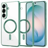 Husa MagSafe pentru Samsung Galaxy S26 Plus S947, Techsuit, Luxury Crystal, Verde Deschis