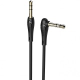 Cablu Audio 3.5 mm la 3.5 mm HOCO UPA14, TRS - TRS, Forma L, 2 m, Negru