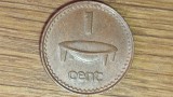 Fiji - moneda de colectie exotica - 1 cent 1985 - primul bust Elisabeta - impecabila!, Australia si Oceania