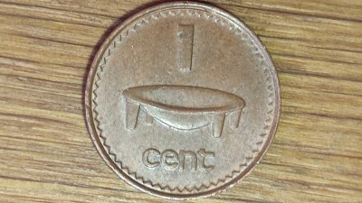 Fiji - moneda de colectie exotica - 1 cent 1985 - primul bust Elisabeta - impecabila! foto