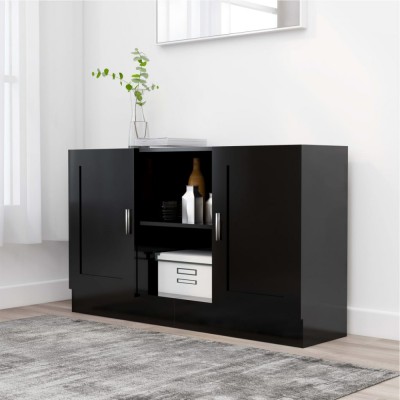 vidaXL Dulap, negru, 120x30,5x70 cm, lemn prelucrat 802778 foto