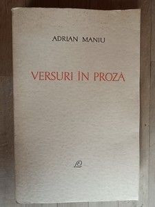 Versuri in proza- Adrian Maniu