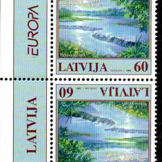 LETONIA 2001, EUROPA CEPT, serie neuzată, MNH