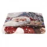 Cumpara ieftin Patura Mos Craciun din textil pufos 170x130 cm