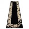 Covor, traversa ALLURE 1965 Cadru - Structural, elegant, glamour negru / aur , 70x250 cm