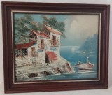 Ulei pe p&acirc;nză o lucrare veche in cuțit, Natura, Realism