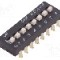 Intrerupator DIP, 2 pozitii, montare SMT, 8 sectiuni, C&amp;K - SDA08H1SBD