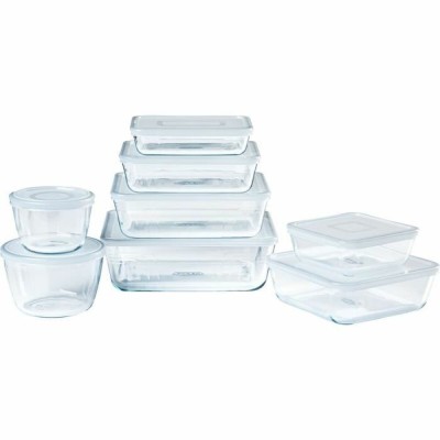 Set de recipiente de bucătărie ermetice Pyrex Cook &amp;amp; Freeze Transparent 8 Piese foto