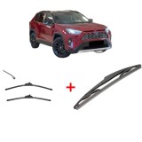 Cumpara ieftin Set 3 stergatoare TOYOTA RAV 4 V (_A5_, _H5_) 2018, pentru parbriz si luneta, Valeo Silencio