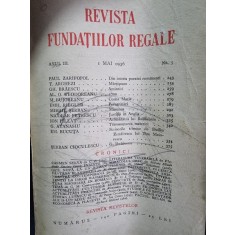Revista Fundatiilor Regale Anul III 1 Mai 1936 Nr. 5