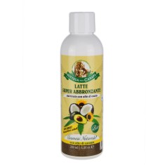 Lapte de corp organic pentru bronzat, cu ulei de cocos si canepa, 200ml foto
