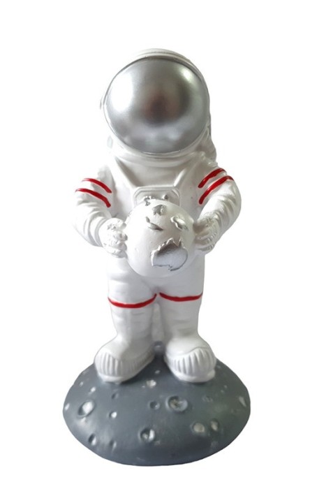 Statueta decorativa, Astronaut, Alb, 17 cm, GX2004B