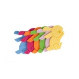 Accesorii pentru activitati senzoriale,iepuras,fetru,6 bucati set
