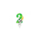 Lumanare tort cifra cu minge fotbal, 7.8 cm-Tip Cifra 2