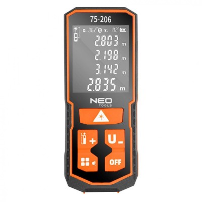 Telemetru cu laser, raza de actiune 100 m, IP54 75-206 foto