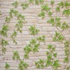 Tapet Caramida Iedera Frunze Gri Maro Verde Bucatarie Palitra 15021-12 Vinil Lavabil 53cm x 10m