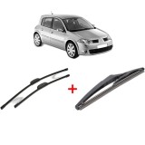 Cumpara ieftin Set 3 stergatoare RENAULT MEGANE II (BM0/1_, CM0/1_) 2002-2009, parbriz si luneta, Bosch Twin